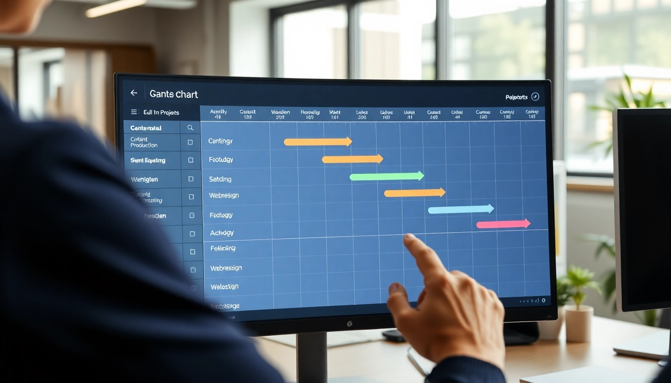 online project tracker with Gantt chart-article