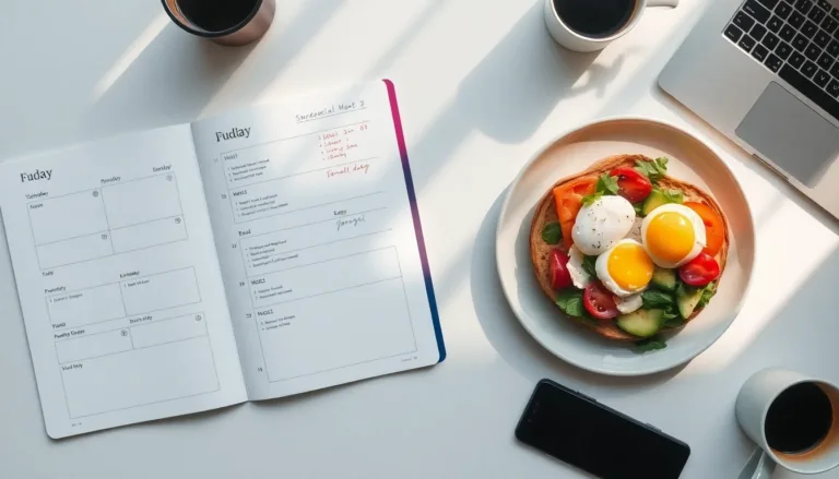 daily planner with meal planning-title