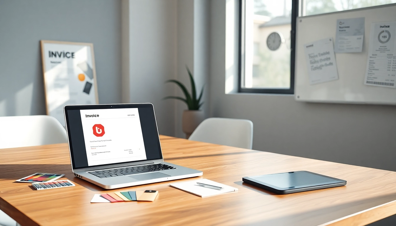 invoice templates with logo-title
