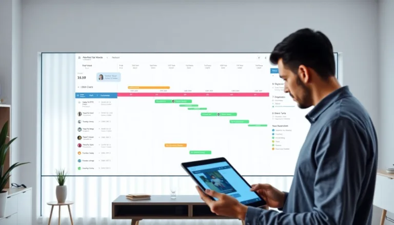 online project tracker with Gantt chart-title